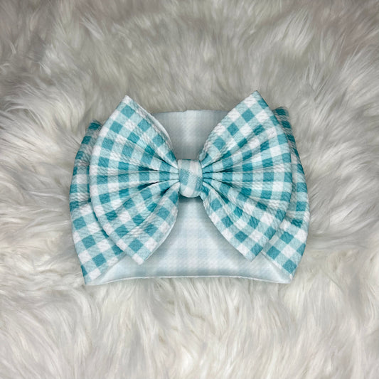 Pastel Blue Gingham